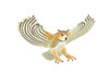 Great Horned Owl, Eagle Owl, Museum Quality, Educational, Hand Painted, Rubber Bird, Toys, Kids, Gift, 5 Inches. CH731 BB184