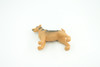 Airedale Dog, Rubber Canine, Hand Painted, Educational, Realistic,  K9, Figure, Model, Replica, Toys, Kids, Gift,    3 Inches. CH733 BB184