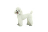 Toy Poodle Dog, Rubber Canine, Hand Painted, Educational, Realistic, K9, Figure, Model, Replica, Toys, Kids, Gift, 1 3/4 Inches. CH735 BB184