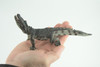 Crocodile, Museum Quality, Educational, Hand Painted, Rubber Reptile, Realistic, Diorama, Toy, Kids, Gift, 7 Inches. CH751 BB183