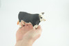 Bull, Cattle Bovidae, Museum Quality, Hand Painted, Educational, Rubber, Realistic Cow, Figure, Toys, Kids, Gift, 5 Inches. CH758 BB190