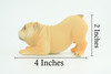 English Bulldog, Museum Quality, Hand Painted, Educational, Rubber Canine, Realistic, K9, Figure, Toys, Kids, Gift, 4 Inches. CH761 BB191