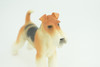 Fox Terrier Dog, Museum Quality, Hand Painted, Educational, Rubber Canine, Realistic, K9, Figure, Toys, Kids, Gift,   4 1/2 Inches.  CH764 BB191