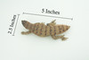 Pygmy Spiny-tailed Skink, Egernia depressa, Museum Quality, Educational, Hand Painted, Rubber Reptile, Diorama, Toy, Kids, Gift, 5 Inches. CH766 BB192