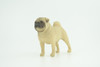 Pug Dog, Male, Museum Quality, Hand Painted, Educational, Rubber Canine, Realistic, K9, Figure, Toys, Kids, Gift,   3 Inches.  CH768 BB192