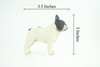 French Bulldog, Museum Quality, Hand Painted, Educational, Rubber Canine, Realistic, K9, Toys, Kids, Gift, 3 1/2 Inches. CH773 BB193