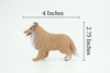 Collie Dog, Very Nice Quality, Hand Painted, Educational, Rubber Canine, Realistic, K9, Diorama, Toys, Kids, Gift, 4 Inches. CH790 BB186