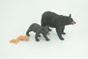 Black Bear Life Cycle, 4 Piece Set, Museum Quality, Hand Painted, Educational, Rubber, Realistic, Diorama, Toys, Kids, Gift,   4 Inches.  CH794 BB187