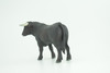 Bull, Cattle Bovidae, Museum Quality, Hand Painted, Educational, Mexican, Fighting, Rubber, Realistic Cow, Figure, Toys, Kids, Gift,   5 Inches.  CH796 BB187