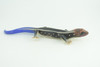 Phelsuma Gecko, Blue-tailed day gecko, Museum Quality, Educational, Hand Painted, Rubber, Realistic Reptile, Diorama, Toy, Kids, Gift,   9 Inches.  CH798 BB187