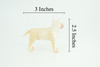  Bull Terrier Dog, Male, Very Nice Quality, Hand Painted, Educational, Rubber Canine, Realistic, K9, Diorama, Toys, Kids, Gift, 3 Inches. CH814 BB189