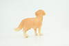 Golden Retriever Dog, Hand Painted, Educational, Museum Quality, Rubber Canine, Realistic, K9, Diorama, Toys, Kids, Gift,   3 1/2 Inches.  CH822 BB194