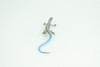 Blue-Tailed Skink, Lizard, Museum Quality, Hand Painted Reptiles, Educational, Rubber Reptile, Realistic, Diorama, Toys, Kids, Gift,    4 Inches. CH825 BB194