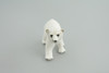 Polar Bear Cub, Baby, Walking, Museum Quality, Educational, Hand Painted, Rubber Animal, Realistic, Diorama, Toy, Kids, Gift,   3  Inches.  CH827 BB194