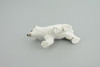 Polar Bear Cub, Baby, Walking, Museum Quality, Educational, Hand Painted, Rubber Animal, Realistic, Diorama, Toy, Kids, Gift,   3  Inches.  CH827 BB194