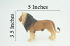 Lion, Male, King of the jungle, Museum Quality, Educational, Hand Painted, Rubber Animal, Realistic, Diorama, Toy, Kids, Gift, 5 Inches. CH837 BB195 