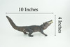 Boar Crocodile, Museum Quality, Educational, Hand Painted, Rubber Reptile, Realistic, Diorama, Toy, Kids, Gift, 10 Inches. CH838 BB195