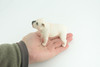 Bulldog, English Bulldog, British, White, Rubber Canine, Hand Painted, Educational, Realistic, K9, Diorama, Figure, Model, Replica, Toys, Kids, Gift, 5 Inches. CH839 BB196