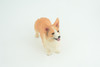 Corgi Dog, Pembroke Welsh Corgi, Museum Quality, Hand Painted, Educational, Rubber Canine, Realistic, K9, Toys, Kids, Gift,   4 1/2 Inches.  CH840 BB196