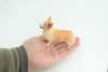 Corgi Dog, Pembroke Welsh Corgi, Museum Quality, Hand Painted, Educational, Rubber Canine, Realistic, K9, Toys, Kids, Gift, 4 1/2 Inches. CH840 BB196