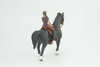 Horse with  Rider, Equestrian, Hand Painted, Museum Quality, Realistic, Rubber, Realistic, Diorama, Toy, Kids, Gift,  5 Inches.  CH841 BB196