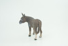 Donkey, Hand Painted, Museum Quality, Educational, Desert, Rubber Animal, Very Realistic Burro, Diorama, Toy, Kids, Gift,  4 Inches.  CH846 BB197 