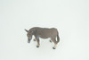 Donkey, Hand Painted, Museum Quality, Educational, Desert, Rubber Animal, Very Realistic Burro, Diorama, Toy, Kids, Gift,  4 Inches.  CH846 BB197 