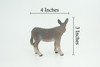 Donkey, Hand Painted, Museum Quality, Educational, Desert, Rubber Animal, Very Realistic Burro, Diorama, Toy, Kids, Gift, 4 Inches. CH846 BB197