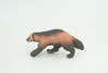 Wolverine, Hand Painted, Museum Quality, Educational, Rubber Animal, Skunk bear, Very Realistic, Diorama, Toy, Kids, Gift,  4 Inches.  CH848 BB197  