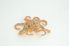 Blue Ringed Octopus, Educational, Hand Painted, Museum Quality, Realistic, Rubber Animal, Realistic, Diorama, Toy, Kids, Gift,  4 1/2 Inches.  CH850 BB197 