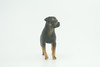 Rottweiler Dog, Educational, Museum Quality, Rubber Canine, Hand Painted, Educational, Realistic, K9, Diorama, Figure, Toys, Kids, Gift,  3 1/2  Inches. CH852 BB198