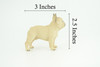 French Bulldog, Frenchie, Hand Painted, Educational, Museum Quality, Rubber Canine, K9, Realistic, Diorama, Figure, Toys, Kids, Gift, 3 Inches. CH853 BB198
