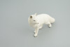 Arctic White Fox, Snow Fox, Hand Painted, Museum Quality, Educational, Rubber Animal, Very Realistic Fox, Diorama, Toy, Kids, Gift,   5 Inches.  CH855 BB198  
