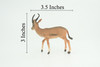 Gazelle Antelope, Hand Painted, Museum Quality, Educational, Rubber Animal, Very Realistic, Diorama, Toy, Kids, Gift, 3 1/2 Inches. CH857 BB198