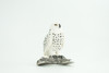 Snowy Owl, Hand Painted, Museum Quality, Educational, Raptor, Realistic Bird of Prey, Rubber, Diorama, Toys, Kids, Gift,     2 1/4 Inches.    CH872 BB199