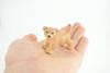  Mountain Lion, Puma Cub, Baby, Museum Quality, Hand Painted, Rubber Animal, Educational, Realistic, Figure, Toy, Kids, Replica, Gift, 2 Inches. CH874 BB199