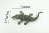 Alligator, American, Hand Painted, Museum Quality, Solid Rubber Animal, Educational, Realistic, Figure, Toy, Kids, Replica, Gift, 7 Inches. CH888 BB202