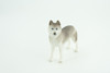 Siberian Husky Dog, Hand Painted, Educational, Museum Quality, Realistic, Rubber Canine, K9, Diorama, Figure, Toys, Kids, Gift,  3 1/2 Inches. CH900 BB202