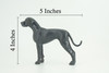 Great Dane Dog, Hand Painted, Educational, Museum Quality, Realistic, Rubber Canine, K9, Diorama, Figure, Toys, Kids, Gift, 5 Inches. CH903 BB202