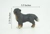 Bernese Mountain Dog, Hand Painted, Educational, Museum Quality, Realistic, Rubber Canine, K9, Diorama, Figure, Toys, Kids, Gift, 3 1/2 Inches. CH905 BB203
