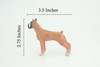 Boxer Dog, Hand Painted, Educational, Museum Quality, Realistic, Rubber Canine, K9, Diorama, Figure, Toys, Kids, Gift, 3 1/2 Inches. CH908 BB203
