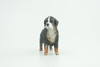Bernese Mountain Dog, Hand Painted, Educational, Museum Quality, Realistic, Rubber Canine, K9, Diorama, Figure, Toys, Kids, Gift,  3 Inches. CH915 BB204