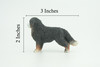 Bernese Mountain Dog, Hand Painted, Educational, Museum Quality, Realistic, Rubber Canine, K9, Diorama, Figure, Toys, Kids, Gift, 3 Inches. CH915 BB204