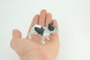 French Bulldog, Frenchie, Hand Painted, Educational, Museum Quality, Rubber Canine, K9, Realistic, Diorama, Figure, Toys, Kids, Gift, 3 Inches. CH919 BB204