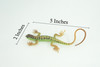 Lizard, Green Rock Lizard, Arribas, Museum Quality, Hand Painted, Rubber Reptile, Realistic Toy Figure, Model, Replica, Kids, Educational, Gift, 5 Inches. CH929 BB204