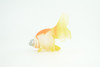 Goldfish, Bubble Eye, Museum Quality, Hand Painted, Rubber, Realistic Figure, Model, Replica, Toy, Kids, Educational, Gift,      3 Inches.      CH931 BB204
