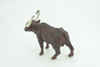 Water Buffalo, Brown, Museum Quality, Hand Painted, Educational, High Quality Rubber Cow, Realistic, Diorama, Toys, Kids, Gift,    5 1/2 Inches.  CH939 BB207 
