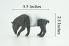 Tapir, Malayan tapir, Hand Painted, Museum Quality, Rubber Animal, Educational, Realistic Figure, Toy, Kids, Replica, Gift, 3 1/2 Inches. CH941 BB207