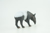 Tapir, Malayan tapir, Hand Painted, Museum Quality, Rubber Animal, Educational, Realistic Figure, Toy, Kids, Replica, Gift,    3 1/2 Inches.  CH941 BB207 