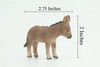 Donkey Baby, Burro Foal, Hand Painted, Museum Quality, Rubber Animal, Educational, Realistic Figure, Toy, Kids, Replica, Gift, 2 3/4 Inches. CH942 BB208